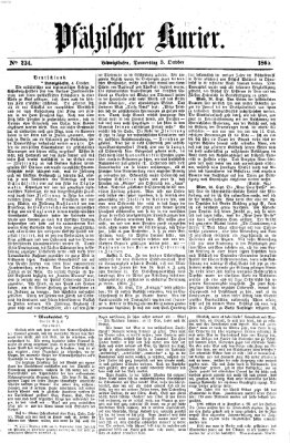 Pfälzischer Kurier Donnerstag 5. Oktober 1865