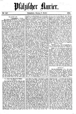Pfälzischer Kurier Sonntag 8. Oktober 1865