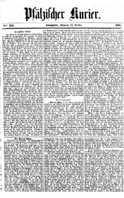 Pfälzischer Kurier Mittwoch 11. Oktober 1865