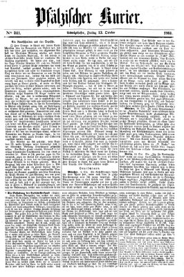 Pfälzischer Kurier Freitag 13. Oktober 1865