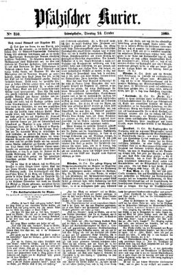 Pfälzischer Kurier Dienstag 24. Oktober 1865