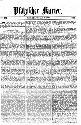 Pfälzischer Kurier Sonntag 5. November 1865