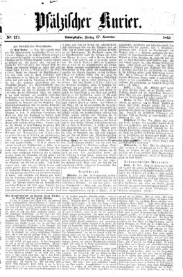 Pfälzischer Kurier Freitag 17. November 1865