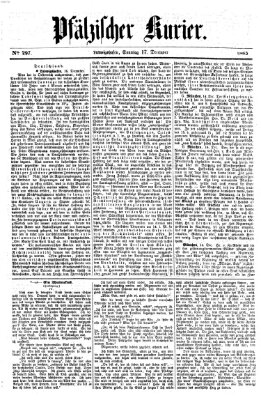 Pfälzischer Kurier Sonntag 17. Dezember 1865