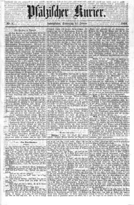 Pfälzischer Kurier Donnerstag 11. Januar 1866