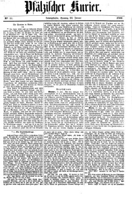 Pfälzischer Kurier Sonntag 14. Januar 1866