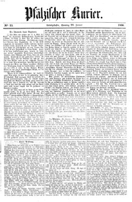 Pfälzischer Kurier Sonntag 28. Januar 1866