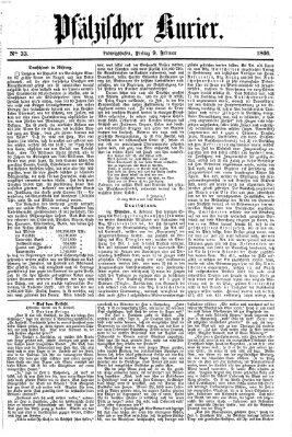 Pfälzischer Kurier Freitag 9. Februar 1866