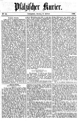 Pfälzischer Kurier Sonntag 11. Februar 1866