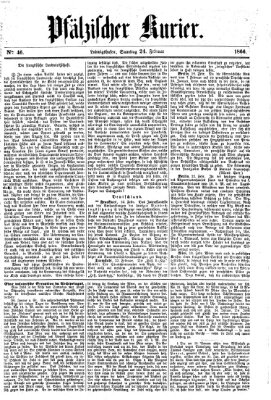 Pfälzischer Kurier Samstag 24. Februar 1866