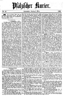 Pfälzischer Kurier Sonntag 4. März 1866