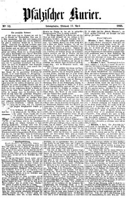 Pfälzischer Kurier Mittwoch 11. April 1866