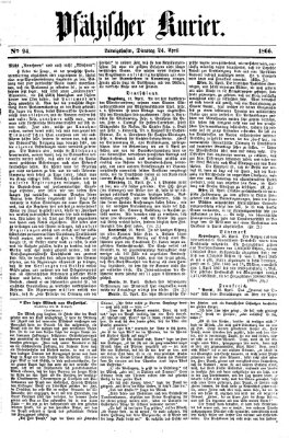 Pfälzischer Kurier Dienstag 24. April 1866