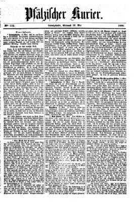 Pfälzischer Kurier Mittwoch 16. Mai 1866