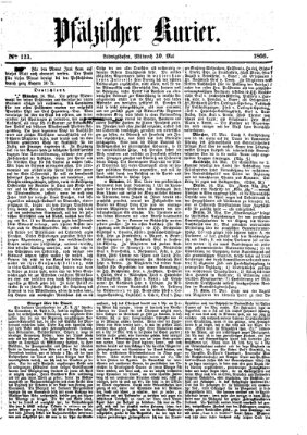 Pfälzischer Kurier Mittwoch 30. Mai 1866