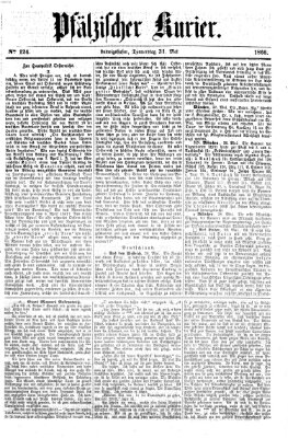 Pfälzischer Kurier Donnerstag 31. Mai 1866