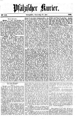 Pfälzischer Kurier Donnerstag 21. Juni 1866