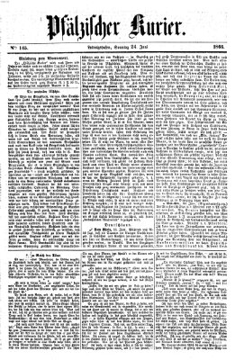 Pfälzischer Kurier Sonntag 24. Juni 1866