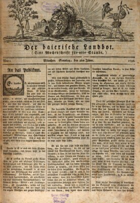 Der baierische Landbot Sonntag 3. Januar 1790