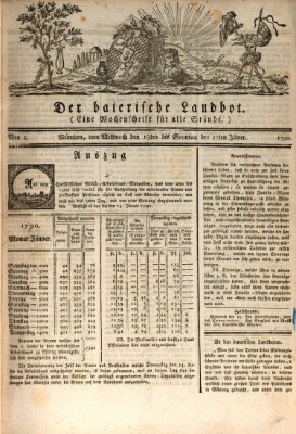 Der baierische Landbot Samstag 16. Januar 1790