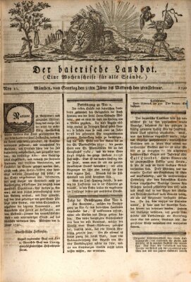 Der baierische Landbot Sonntag 31. Januar 1790