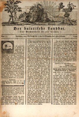 Der baierische Landbot Mittwoch 10. Februar 1790