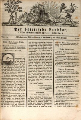 Der baierische Landbot Donnerstag 25. Februar 1790