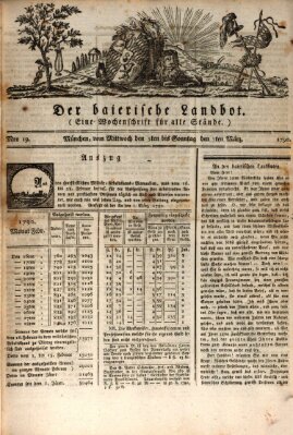 Der baierische Landbot Sonntag 7. März 1790