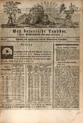 Der baierische Landbot Sonntag 14. März 1790