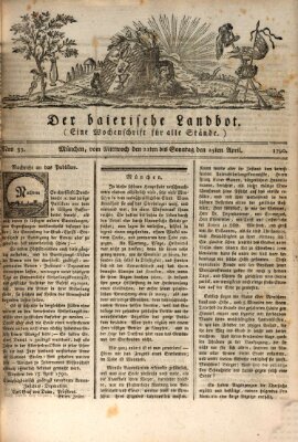 Der baierische Landbot Freitag 23. April 1790