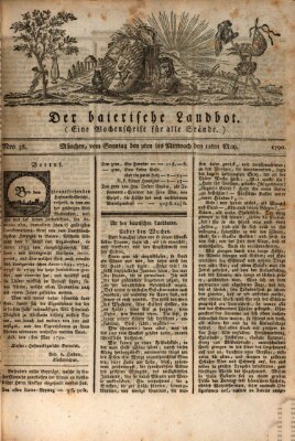 Der baierische Landbot Sonntag 9. Mai 1790