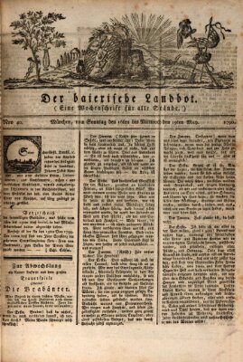 Der baierische Landbot Mittwoch 19. Mai 1790