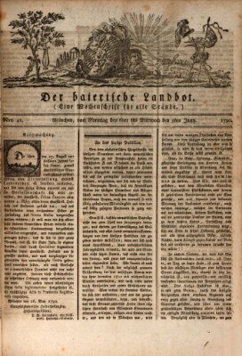 Der baierische Landbot Mittwoch 9. Juni 1790