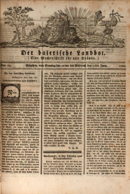 Der baierische Landbot Sonntag 20. Juni 1790