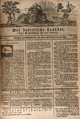 Der baierische Landbot Donnerstag 1. Juli 1790