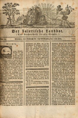 Der baierische Landbot Samstag 10. Juli 1790