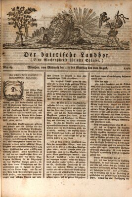 Der baierische Landbot Mittwoch 4. August 1790