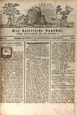 Der baierische Landbot Freitag 27. August 1790