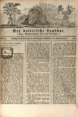 Der baierische Landbot Sonntag 29. August 1790