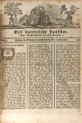 Der baierische Landbot Freitag 10. September 1790