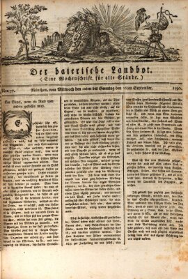 Der baierische Landbot Freitag 24. September 1790