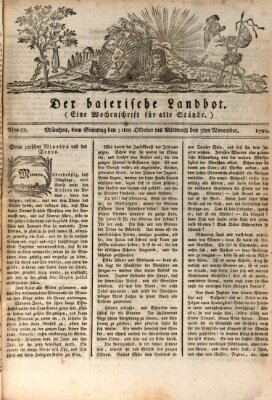 Der baierische Landbot Dienstag 2. November 1790