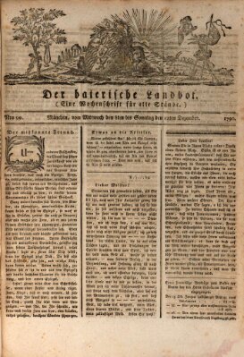 Der baierische Landbot Mittwoch 8. Dezember 1790