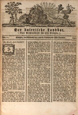 Der baierische Landbot Sonntag 19. Dezember 1790