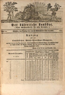 Der baierische Landbot Dienstag 21. Dezember 1790