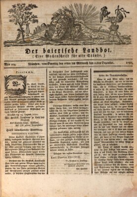 Der baierische Landbot Dienstag 28. Dezember 1790