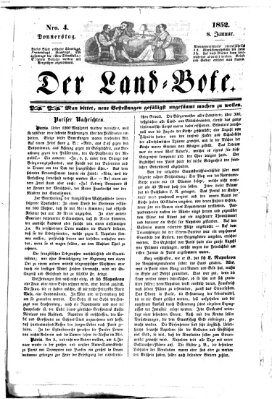 Westricher Zeitung Donnerstag 8. Januar 1852