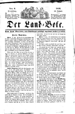 Westricher Zeitung Dienstag 13. Januar 1852