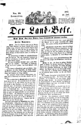 Westricher Zeitung Donnerstag 22. Januar 1852