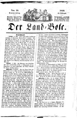 Westricher Zeitung Donnerstag 12. Februar 1852